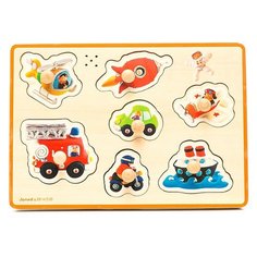 Рамка-вкладыш Janod Транспорт