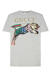 Футболка с разноцветным тигром Gucci Man