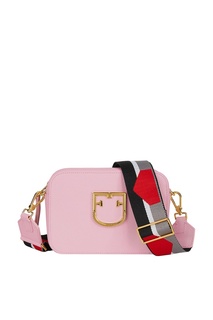 Розовая сумка Brava с широким ремнем Furla
