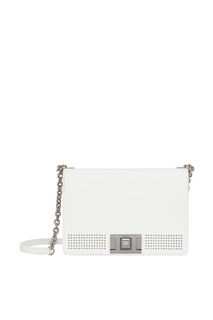 Белая кожаная сумка Mimi с отделкой Furla