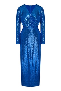 Синее платье с пайетками Roseville