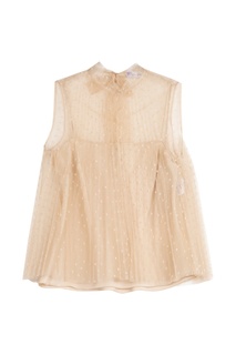 Двухслойный топ в горошек RED Valentino