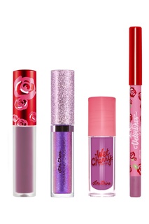 Набор матовых помад, блесков и глиттеров Best of Lip Mauves, 1х2,07мл, 1х1,7мл, 1х0,8мл, 1х1,18мл Lime Crime