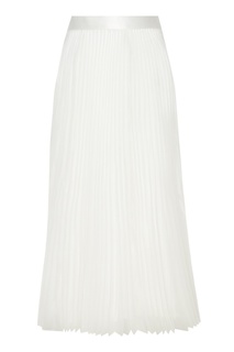 Белая плиссированная юбка миди Junya Watanabe
