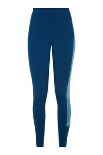 Синие леггинсы с лампасами и логотипом The North Face