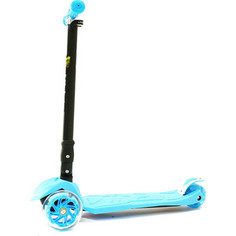 Самокат 3-х колесный Hubster Maxi Plus Flash синий (во2264)