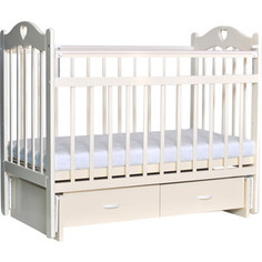 Кроватка Everflo Love c ящиком и маятником ivory ES-002 (ПП100004297)