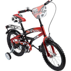 Велосипед 2-х колесный Leader Kids ЧЕРНЫЙ+КРАСНЫЙ GL000143730