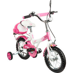 Велосипед 2-х колесный Leader Kids БЕЛ+РОЗ GL000264376
