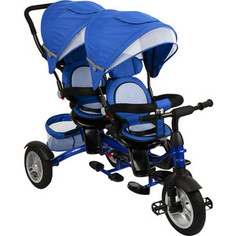 Велосипед 3-х колесный Capella TWIN TRIKE 360, BLUE (синий), надув. колеса, 2019 GL000957397