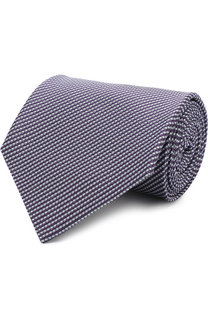 Шелковый галстук с узором Ermenegildo Zegna