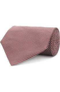 Шелковый галстук с узором Ermenegildo Zegna