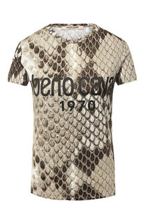 Хлопковая футболка Roberto Cavalli