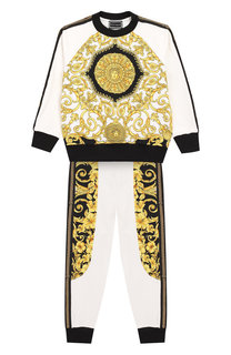 Комплект из хлопкового свитшота и брюк Young Versace