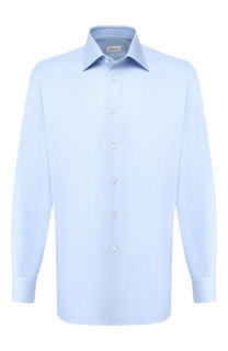 Хлопковая сорочка с воротником кент Brioni