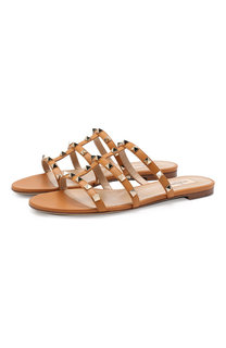 Кожаные шлепанцы Valentino Garavani Rockstud Valentino