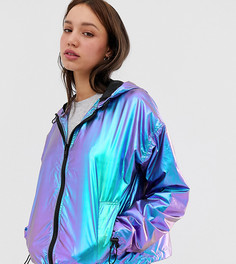 Ветровка с эффектом металлик ASOS DESIGN Tall - Синий