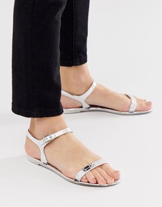 Сандалии ASOS DESIGN Flame - Серебряный
