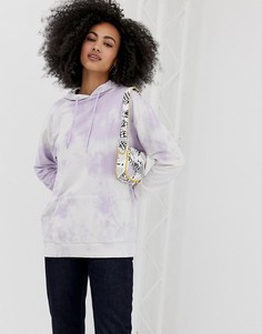 Oversize-худи с рисунком тай-дай ASOS DESIGN - Фиолетовый