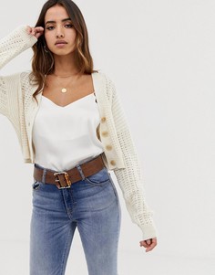 Кардиган на пуговицах ASOS DESIGN - Кремовый