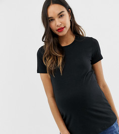 Черная футболка с круглым вырезом ASOS DESIGN Maternity ultimate - Черный