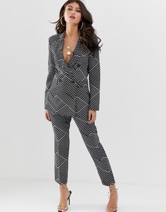 Узкие брюки с принтом ASOS DESIGN - Мульти