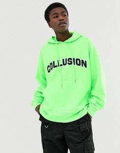 Худи с логотипом COLLUSION - Черный