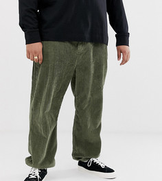 Вельветовые брюки с манжетами COLLUSION Plus - Зеленый