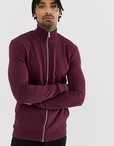 Фиолетовая обтягивающая спортивная куртка из трикотажа ASOS DESIGN - Фиолетовый