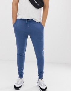 Голубые джоггеры скинни ASOS DESIGN - Синий