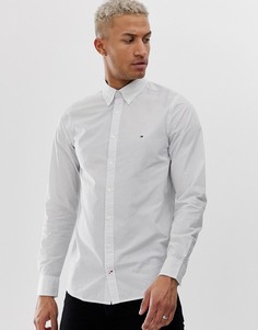 Классическая приталенная рубашка с принтом Tommy Hilfiger - Синий