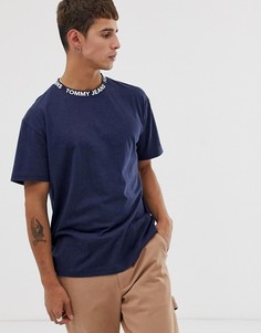 Темно-синяя свободная футболка Tommy Jeans - Темно-синий
