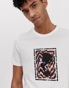 Футболка с историческим принтом ASOS DESIGN - Белый