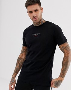 Черная облегающая футболка с отделкой лентой Good For Nothing - Черный