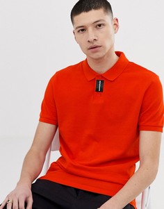 Поло из пике узкого кроя Calvin Klein Jeans - Оранжевый