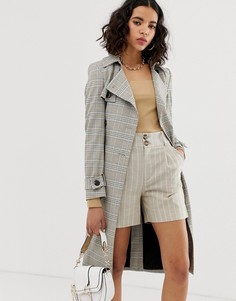 Тренч в клетку River Island - Мульти