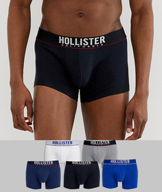 Комплект из 5 боксеров-брифов с принтом на поясе Hollister - Мульти