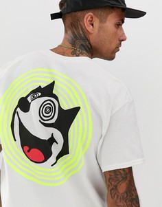 Oversize-футболка с принтом на спине New Love Club - Белый