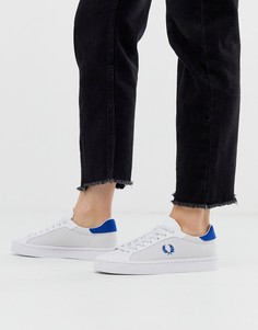 Кроссовки из сетчатой ткани и кожи Fred Perry Lawn - Белый