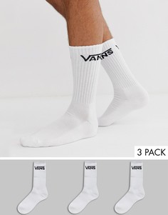 3 пары белых носков Vans Classic - Белый