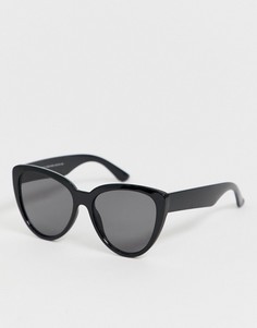 Черные солнцезащитные очки кошачий глаз New Look - Черный