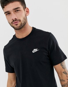 Черная футболка Nike Club Futura - Черный