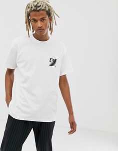 Белая футболка с принтом на спине Carhartt WIP State - Белый