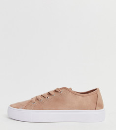 Кроссовки на шнуровке для широкой стопы ASOS DESIGN Dusty - Бежевый