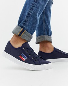 Темно-синие парусиновые кроссовки Levis Malibu - Темно-синий Levis®