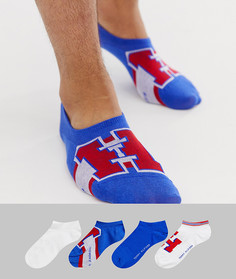 Набор из 4 пар невидимых носков в подарочной упаковке Tommy Hilfiger - Мульти