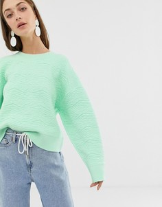Фактурный свитер ASOS WHITE - Зеленый
