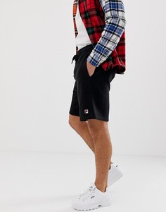 Черные шорты с небольшим логотипом Fila Vico - Черный