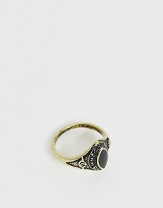Серебристое кольцо на мизинец с камнем ASOS DESIGN - Серебряный