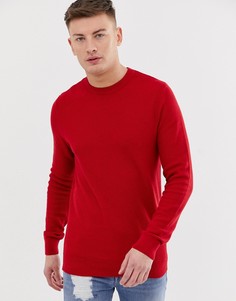 Красный трикотажный джемпер New Look honeycomb - Красный